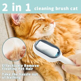 Pet Hair Removal Comb with Water Tank: 2-in-1 Grooming Solution